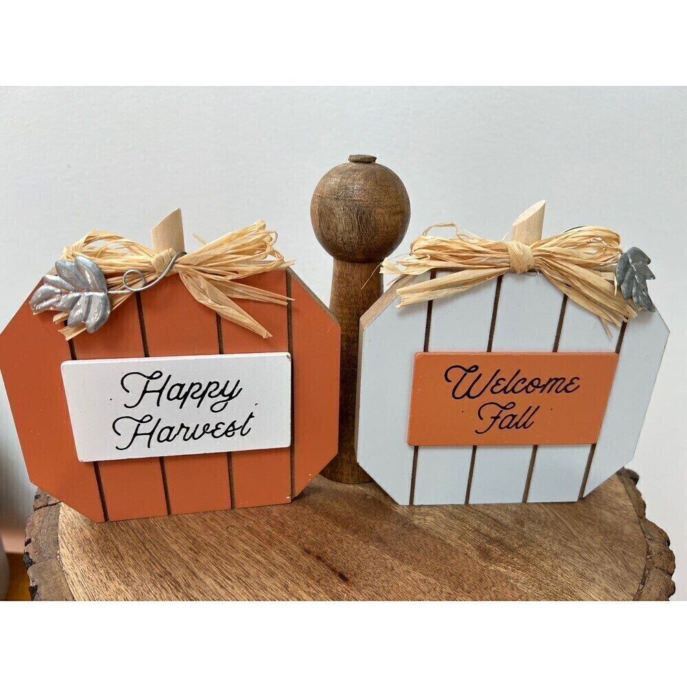 Wooden Fall Tiered tray Decor
